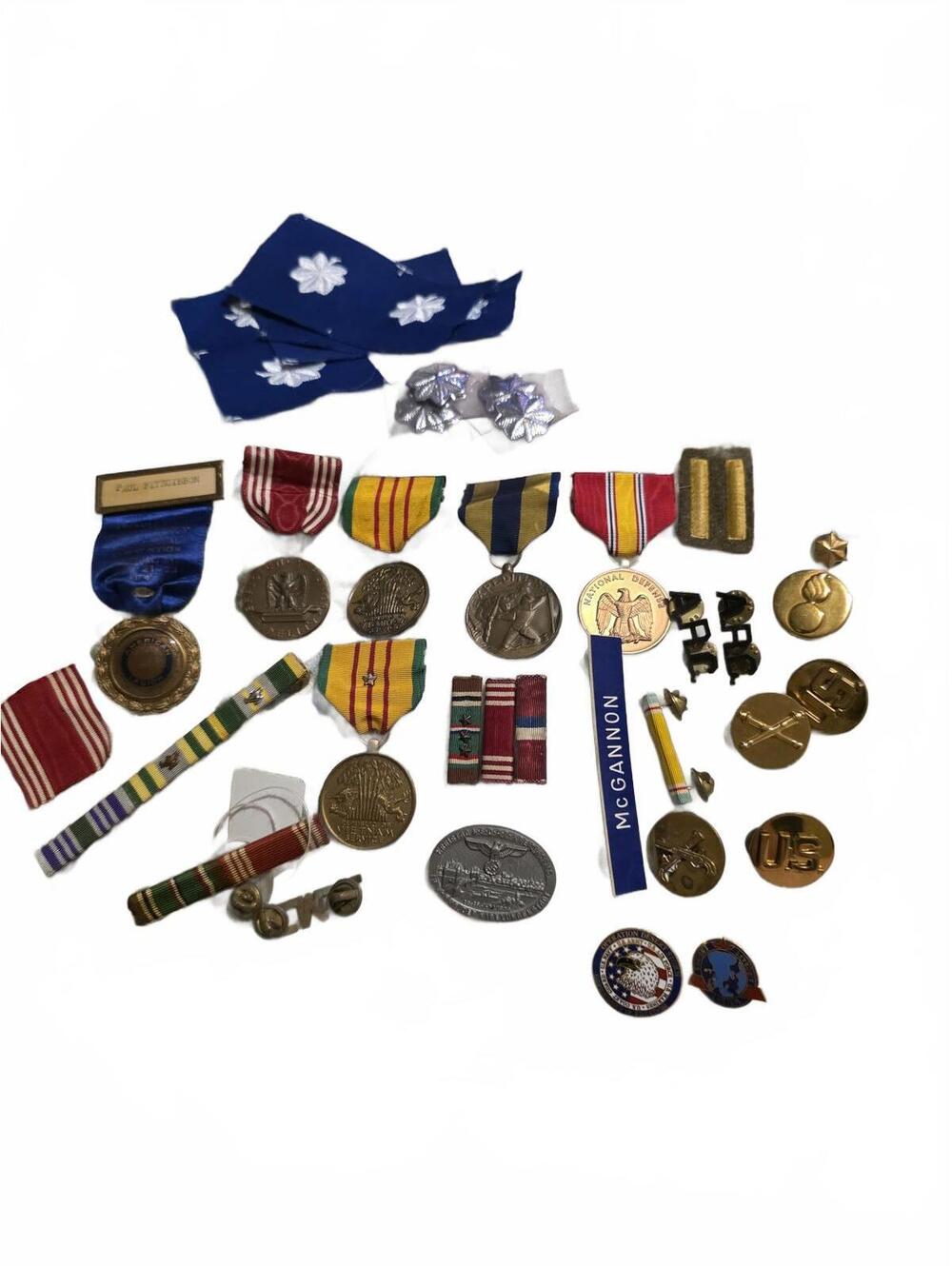 Vintage Military Medals and Insignia Collection